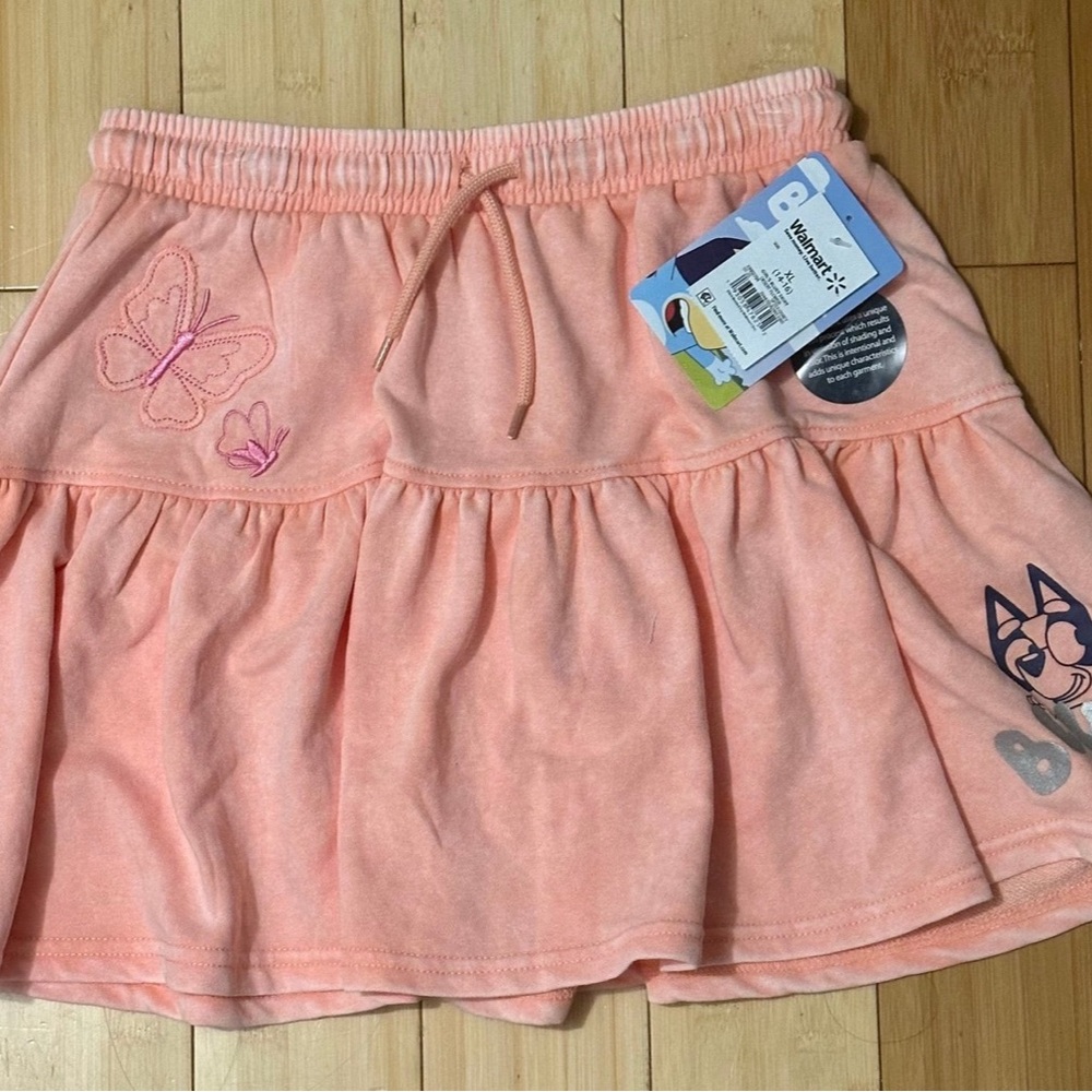 NWT-Bluey Girls Graphic Print Pull-On Skirt, Sizes XL (14-16)